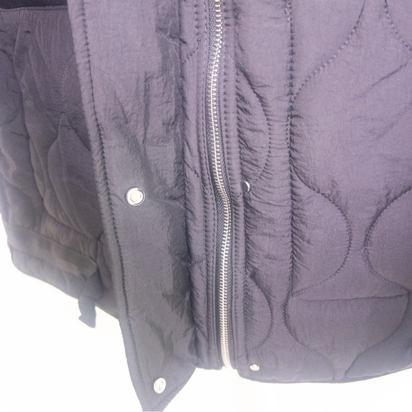 Zara black water repellent puffer jacket size XS NWT - Picture 5 of 8